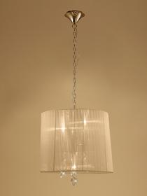Tiffany French Gold-Soft Bronze Crystal Ceiling Lights Mantra Shaded Crystal Fittings